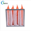 F5 F6 F7 F8 F9 Non Woven Fabric Luminum Frame Pocket Orange Medium Efficiency Bag Filter